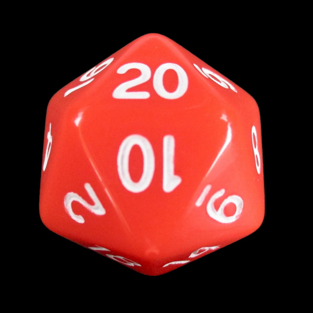 Role 4 Initiative Opaque Red & White D20 Dice