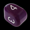 Role 4 Initiative Opaque Dark Purple & White Arch D4 Dice