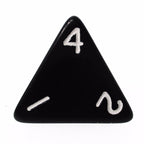 HALF PRICE CLEARANCE D&G Opaque Black 10 x D4 Dice Set