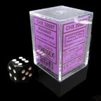 Chessex Borealis Royal Purple & Gold Luminary & Blue MINI-HEDRAL 7 Dice Polyset with Dice Cube