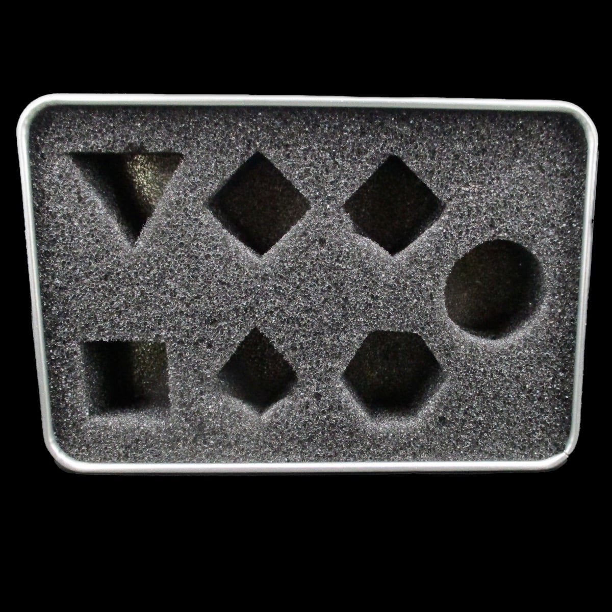 TDSO Metal 7 Dice Polyset Storage Tin