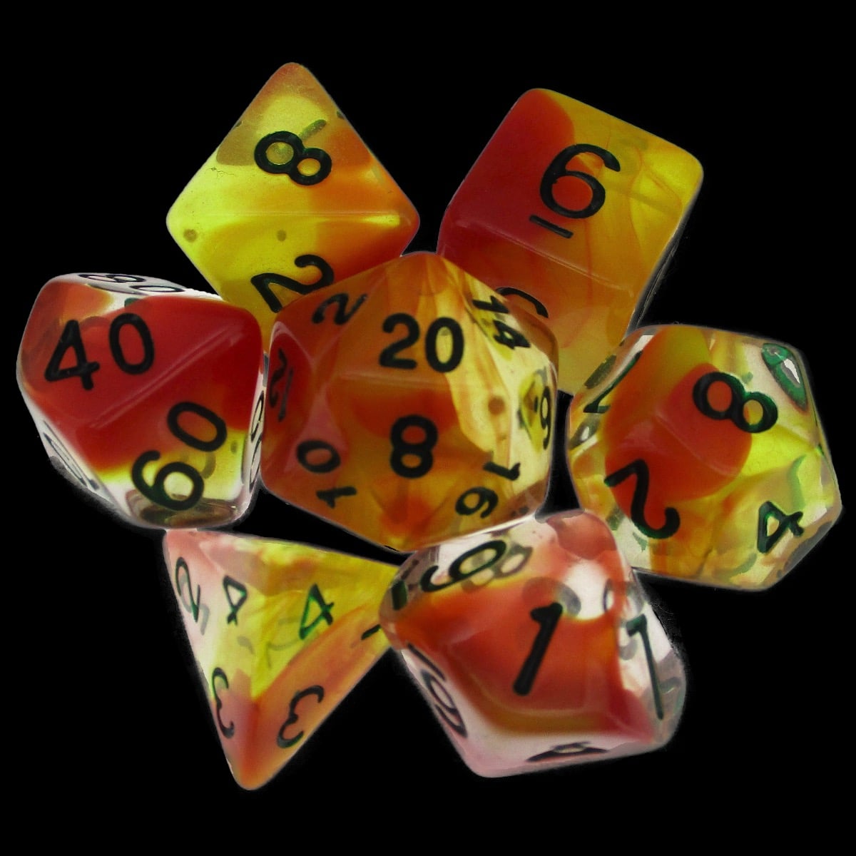 TDSO Firestorm 7 Dice Polyset LTD EDITION