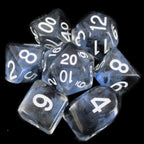 Role 4 Initiative Diffusion Midnight 7 Dice Polyset with Arch D4