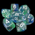 Role 4 Initiative Diffusion Neptunes Treasure 7 Dice Polyset with Arch D4