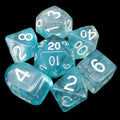 Role 4 Initiative Diffusion Sea Foam 7 Dice Polyset with Arch D4s