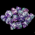Role 4 Initiative Diffusion Goblin Green 15 Dice Polyset with Arch D4s