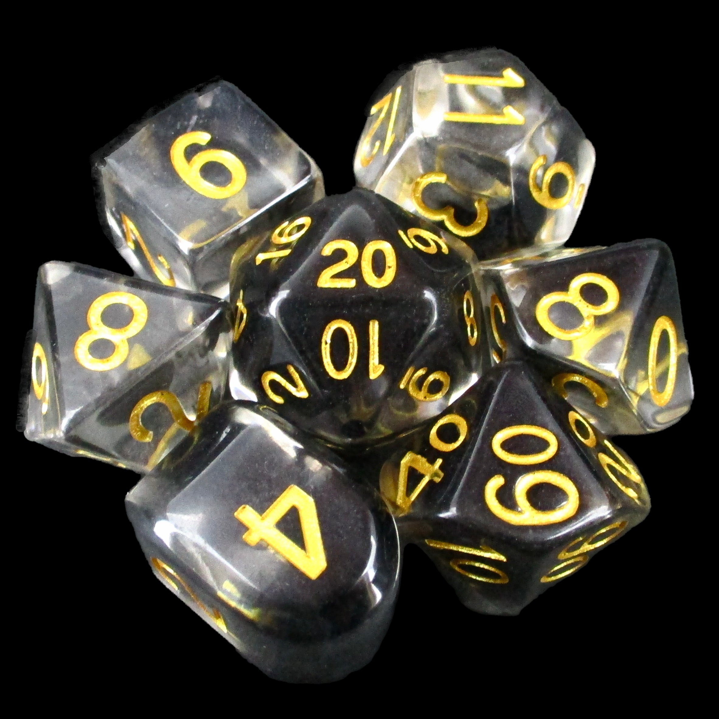 Role 4 Initiative Diffusion Phylactery 7 Dice Polyset with Arch D4