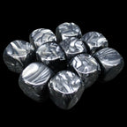 TDSO Pearl Blank Black 16mm 10 x D6 Dice Set