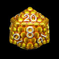 TDSO Metal Dragon Scale Gold & Silver D20 Dice