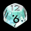 TDSO Teal Dragon Scale & Black D12 Dice