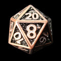 HALF PRICE CLEARANCE TDSO Metal Hollow Skull Antique Copper D20 Dice