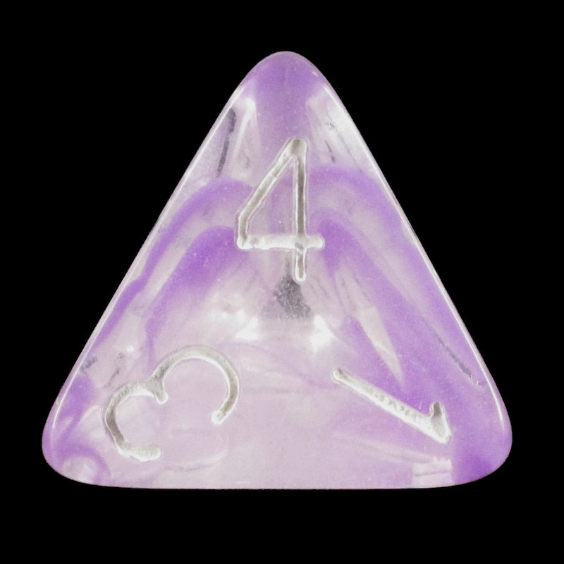 HALF PRICE CLEARANCE Role 4 Initiative Diffusion Amethyst D4 Dice