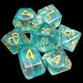Role 4 Initiative Diffusion Atlantis 7 Dice Polyset with Arch D4