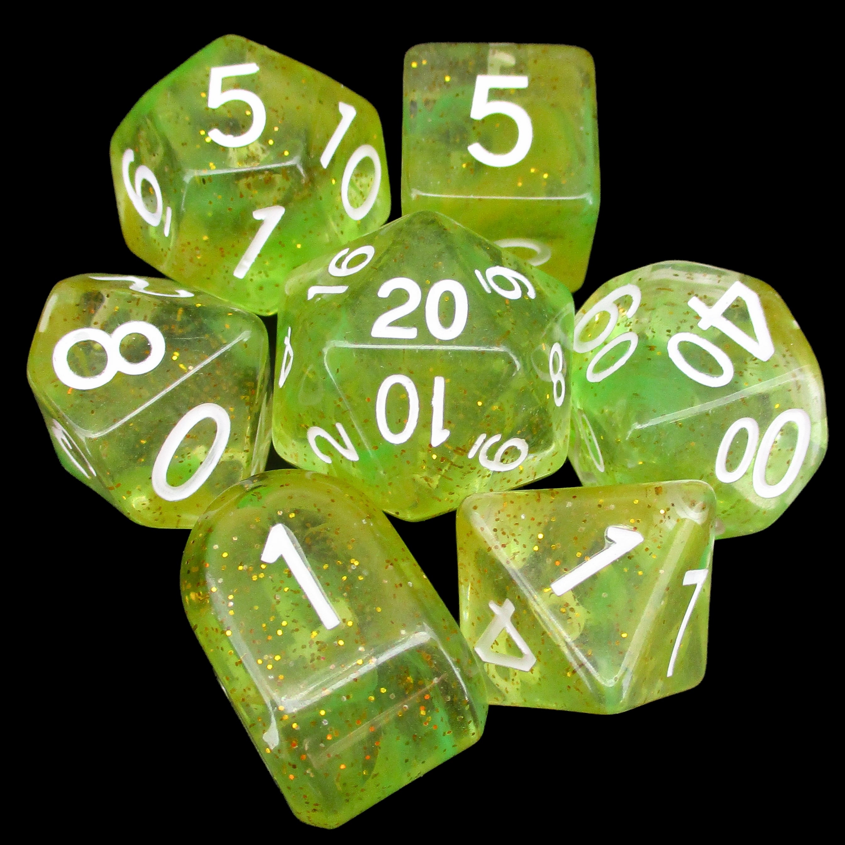Role 4 Initiative Diffusion Dragons Hoard 7 Dice Polyset with Arch D4