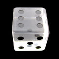 TDSO Zircon Glass Diamond & Black D6 Spot Dice