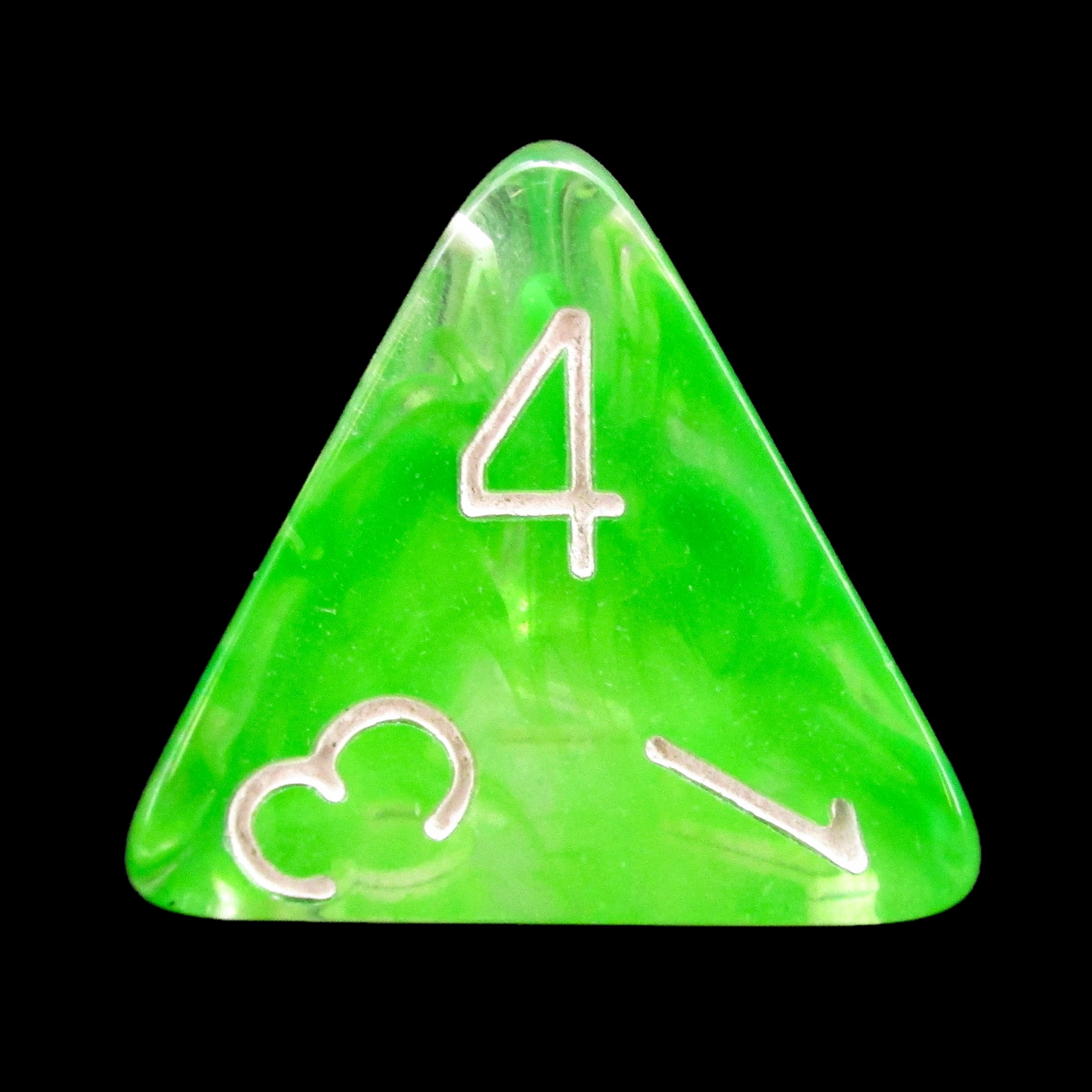 HALF PRICE CLEARANCE Role 4 Initiative Diffusion Slime Green D4 Dice