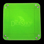 HALF PRICE TDSO Folding Bright Green Square Felt Dice Tray