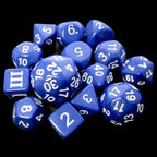 Impact Opaque Indigo Blue & White Dungeon Crawl Classics DCC 14 Dice Set