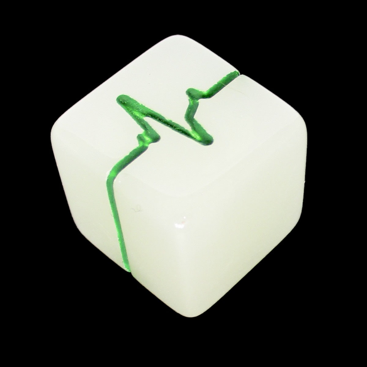 Impact Unleashed Arcana Lightning Bolt Glow in the Dark Pulse - Fudge Fate D6 Dice