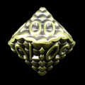 TDSO Metal Dragon Scale Antique Bronze Percentile Dice