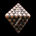 TDSO Metal Dragon Scale Antique Copper D8 Dice