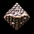 TDSO Metal Dragon Scale Antique Copper D10 Dice