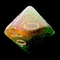 HALF PRICE CLEARANCE TDSO Phoenix Multi Glitter Green Orange & Pink Percentile Dice