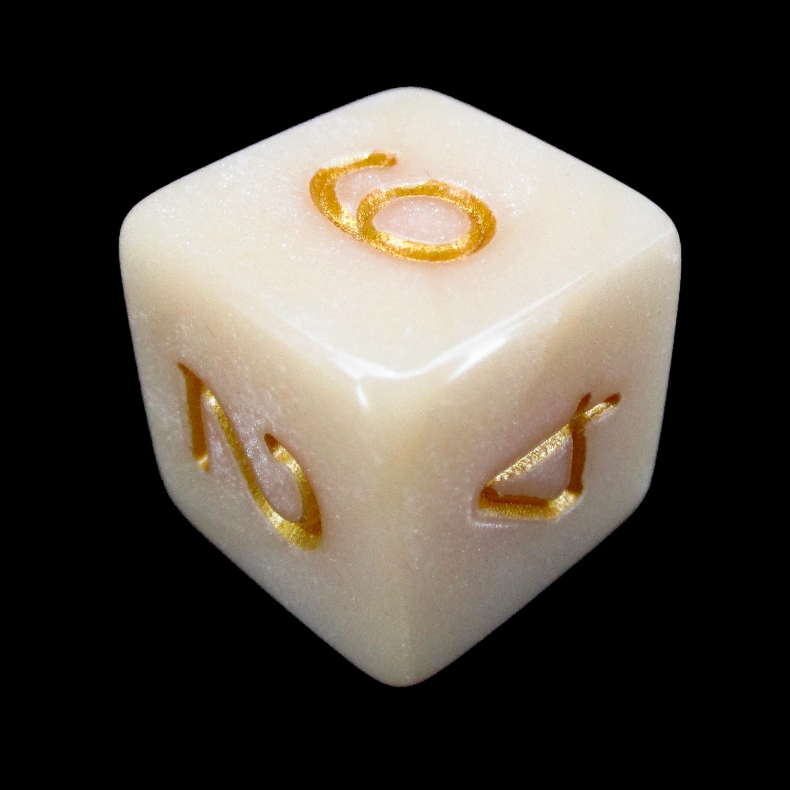 Role 4 Initiative Marble Latte D6 Dice