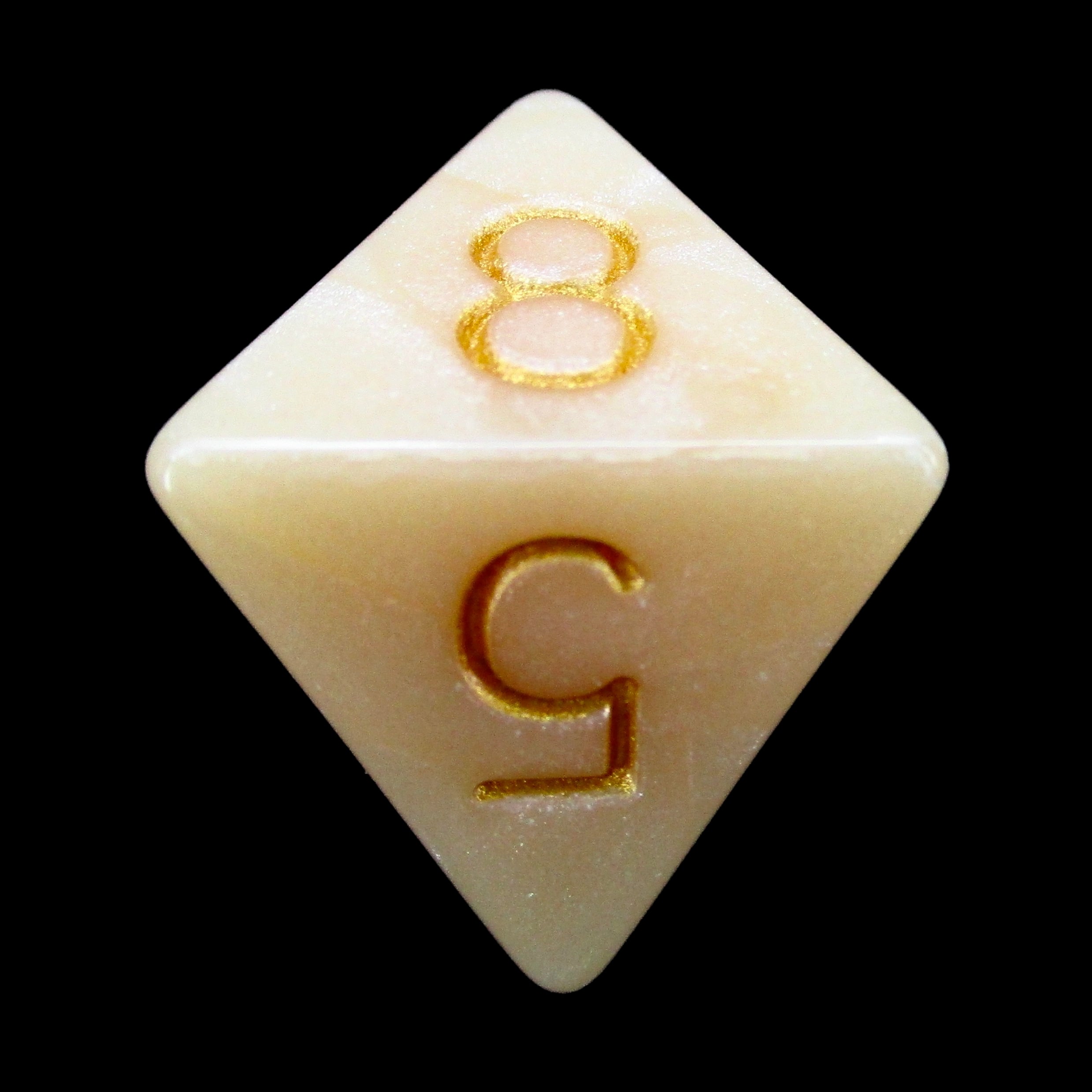 Role 4 Initiative Marble Latte D8 Dice