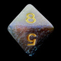 HALF PRICE CLEARANCE TDSO Phoenix Multi Glitter Green Purple & Teal D8 Dice