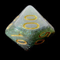 HALF PRICE CLEARANCE TDSO Phoenix Multi Glitter Green Purple & Teal Percentile Dice