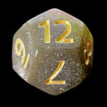 HALF PRICE CLEARANCE TDSO Phoenix Multi Glitter Gold Green & Pink D12 Dice