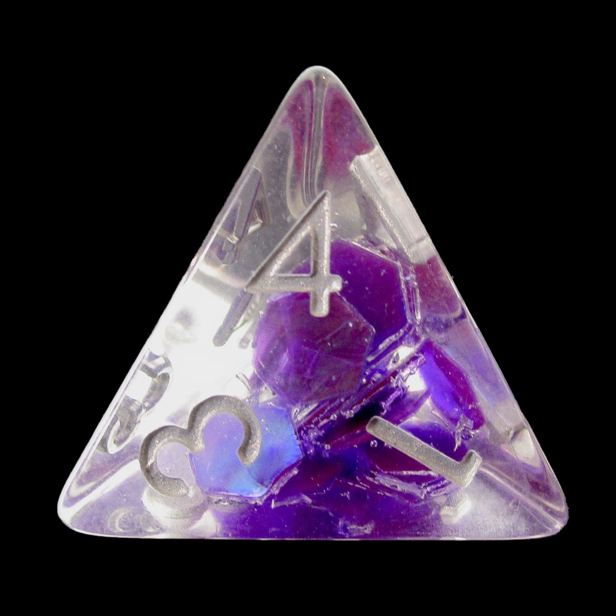 TDSO Purple Dragon Scale D4 Dice