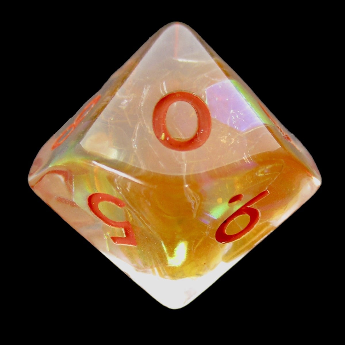 TDSO Gold Dragon Scale D10 Dice