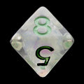 TDSO Silver Dragon Scale D8 Dice