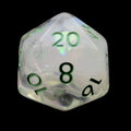 TDSO Silver Dragon Scale D20 Dice