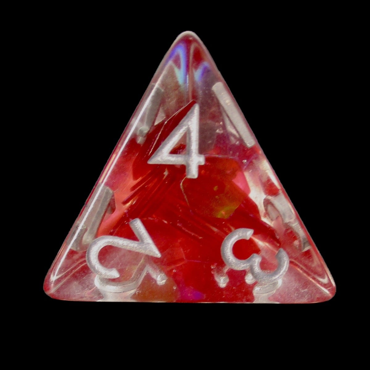 TDSO Red Dragon Scale D4 Dice
