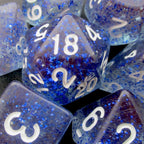 TDSO Glitter Dark Blue 7 Dice Polyset