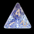 TDSO Glitter Dark Blue D4 Dice