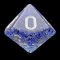 TDSO Glitter Dark Blue D10 Dice
