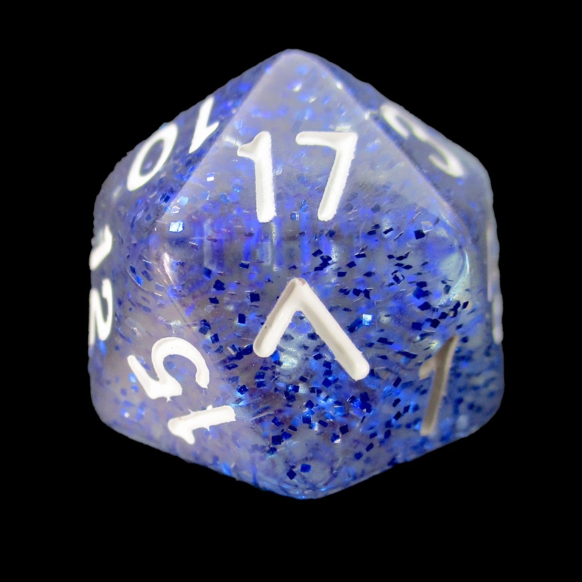 TDSO Glitter Dark Blue D20 Dice