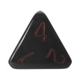 HALF PRICE CLEARANCE Role 4 Initiative Opaque Black & Red D4 Dice