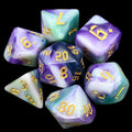 TDSO Gothic Script Siberian Iris 7 Dice Polyset