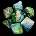 TDSO Gothic Script Spring Breeze 7 Dice Polyset