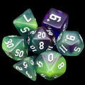 TDSO Gothic Script Green Goblin 7 Dice Polyset
