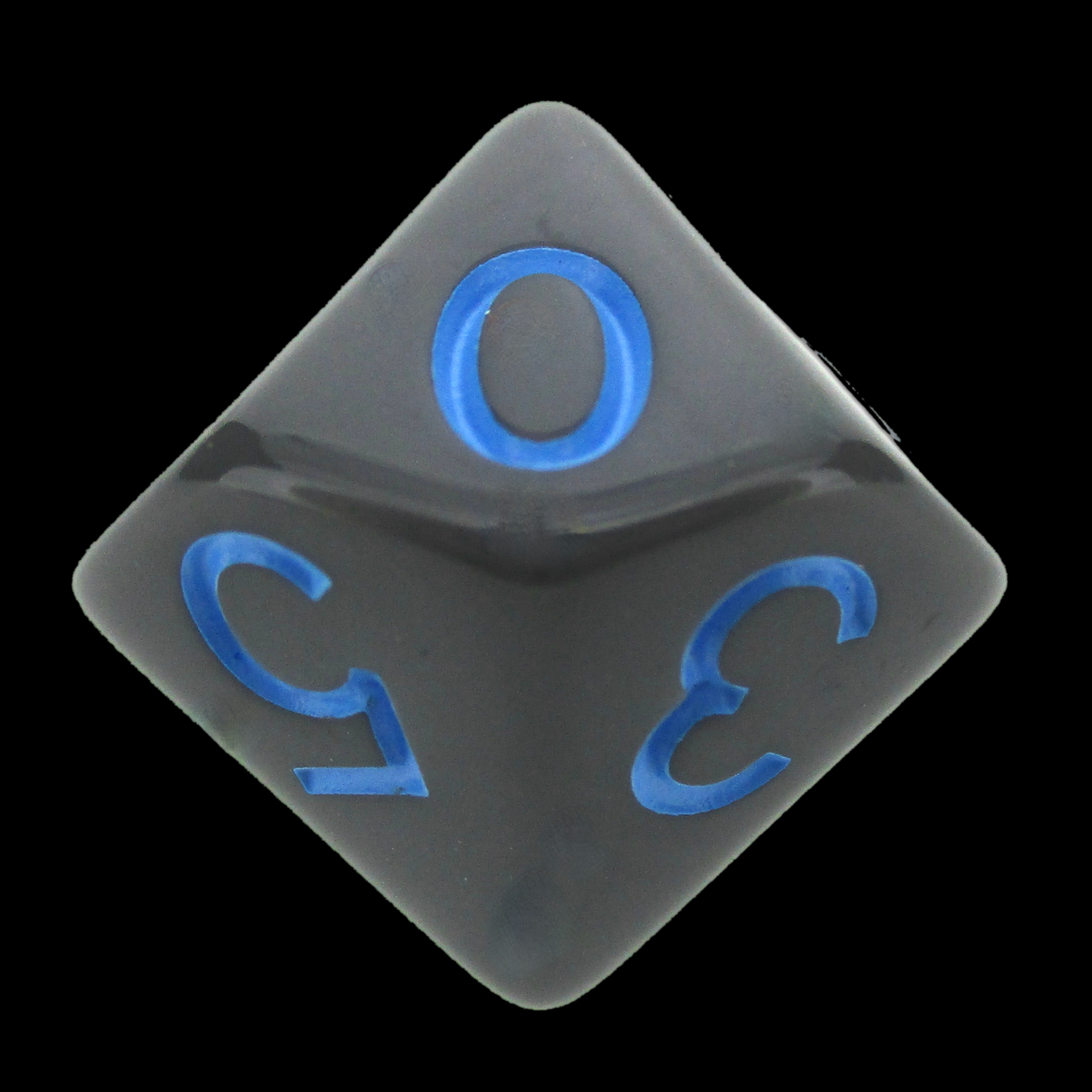 Role 4 Initiative Opaque Dark Grey & Light Blue D10 Dice
