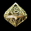 TDSO Metal Hollow Flying Dragon Gold Percentile Dice