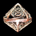 TDSO Metal Hollow Flying Dragon Antique Copper Percentile Dice
