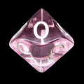 Role 4 Initiative Translucent Pink & White D10 Dice