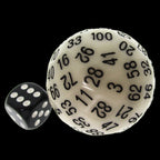 TDSO Cannonball Glow in the Dark Yellow HUGE 45mm D100 Dice
